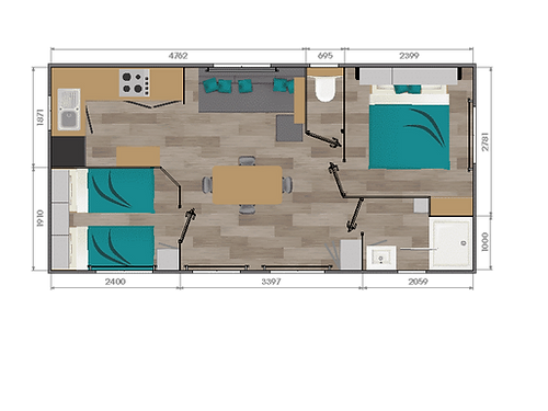 Mobil Home neuf 2 chambres Savanah – Image 7