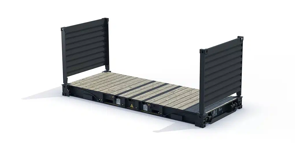 Container maritime 20 pieds flat rack